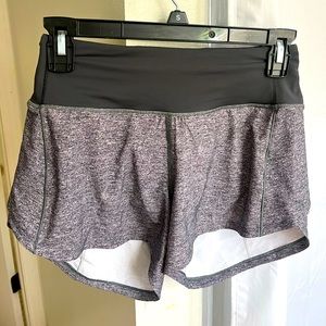Lululemon 4 inch speed up shorts tall , size 2